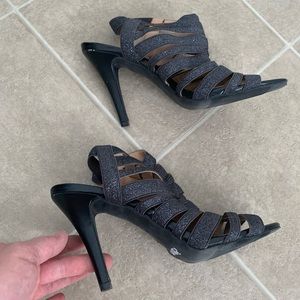 Sparkly heeled sandals